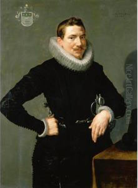 Portrait Of A Gentleman Of The Snouck Family Oil Painting by Frans Pourbus the younger