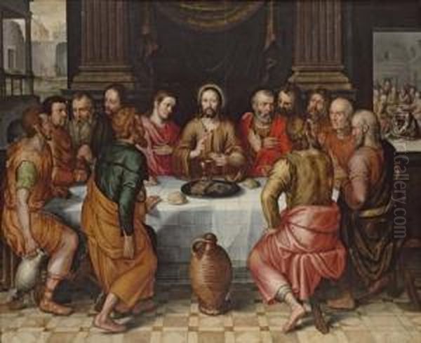 The Last Supper Oil Painting by Pieter Pourbus