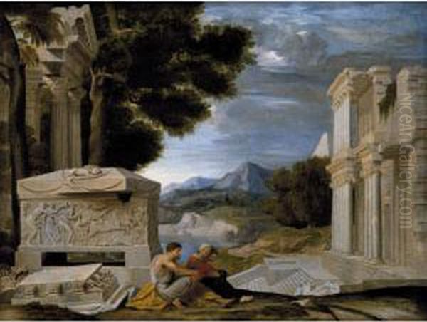 Rest On The Flight To Egypt Oil Painting by Jean Lemaire