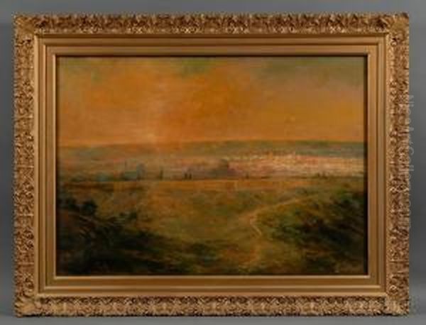 View Of Jerusalem Oil Painting by Lucien Whiting Powell