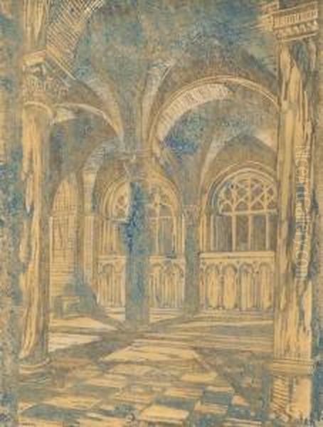 Westminister Cathedral Oil Painting by Cyril Edward Power