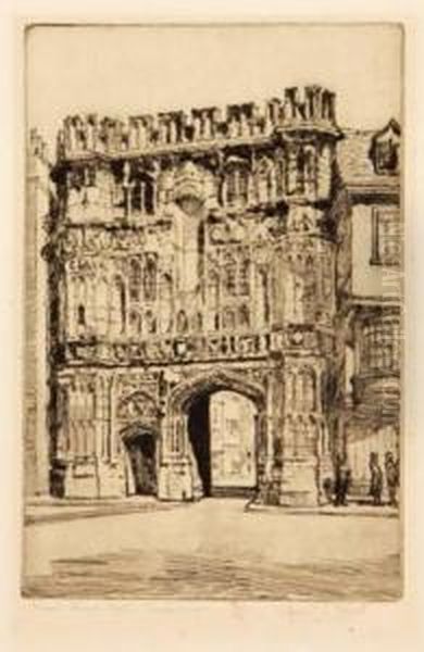 Christ Church Gate, Canterbury by Cyril Edward Power