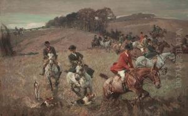 A Fox Hunt In The Midlands by Harold Septimus Power