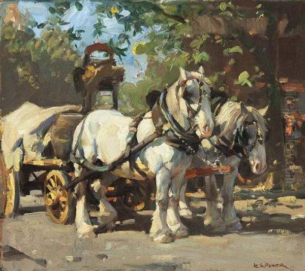 Horse Transport Oil Painting by Harold Septimus Power