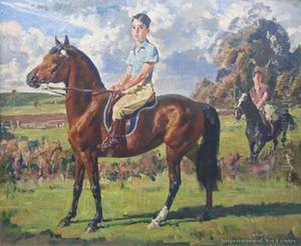 The Young Equestrian Oil Painting by Harold Septimus Power