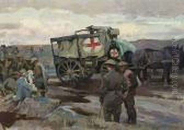 The War Ambulance Oil Painting by Harold Septimus Power