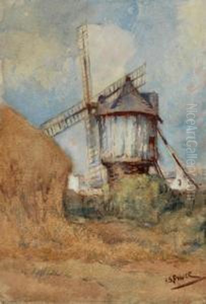 Windmill Oil Painting by Harold Septimus Power