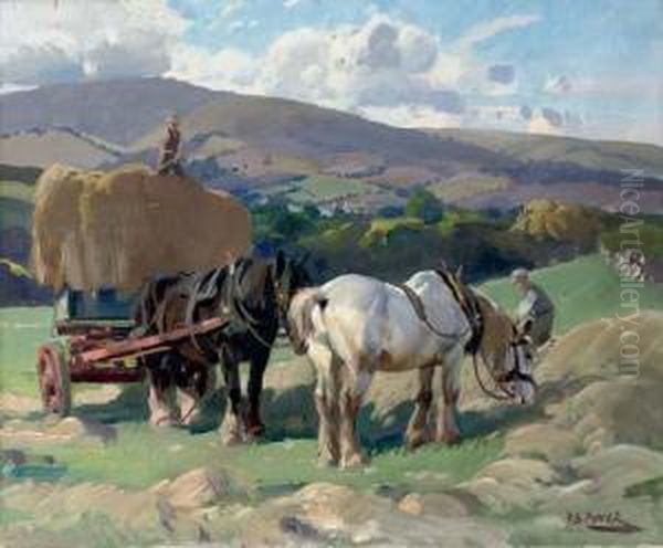 Haymaking, Porlock Vale by Harold Septimus Power