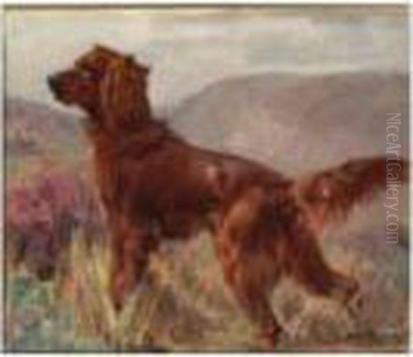 Irish Setter Oil Painting by Harold Septimus Power