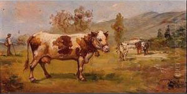 Pastor Convacas Oil Painting by Emilio Poy Dalmau