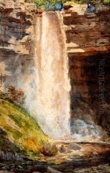 Hardraw Force Oil Painting by Sir Edward John Poynter