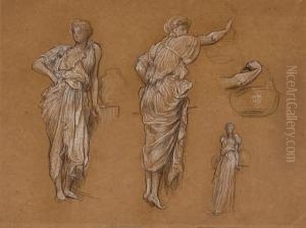 Figure Studies Oil Painting by Sir Edward John Poynter