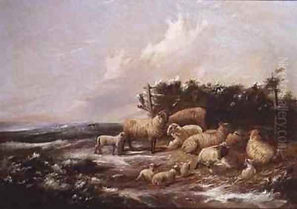 The Lambing Season Oil Painting by J. Duvall