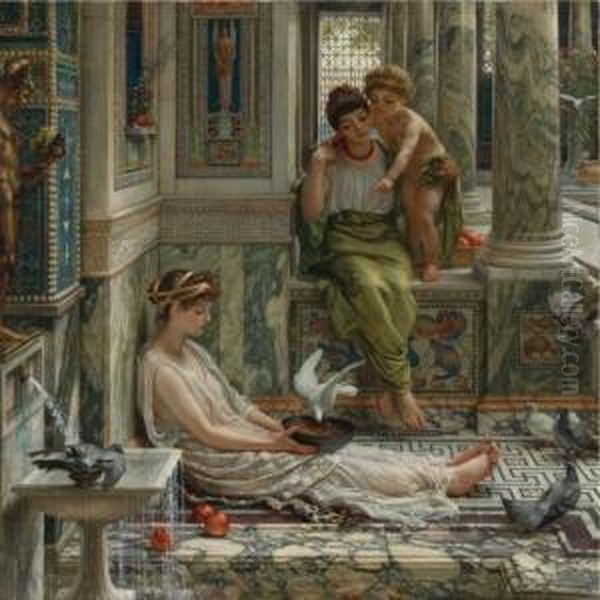 The Corner Of The Villa Oil Painting by Sir Edward John Poynter