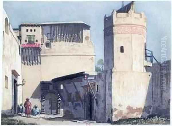 The Kasbah and Mosque in Algiers Oil Painting by Louis Dauphin