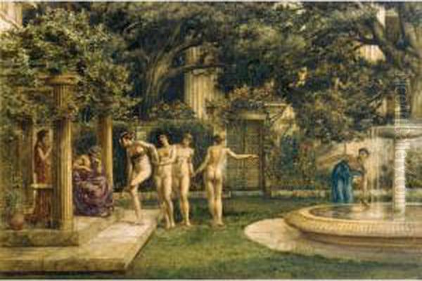 A Visit To Aesculapius Oil Painting by Sir Edward John Poynter