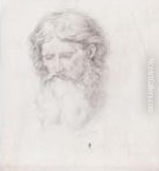 A Folio Of Drawings Oil Painting by Sir Edward John Poynter