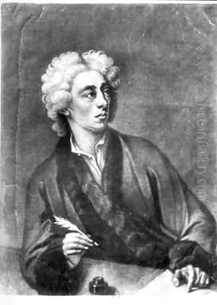 Portrait of Alexander Pope 1686-1744 Oil Painting by Michael Dahl