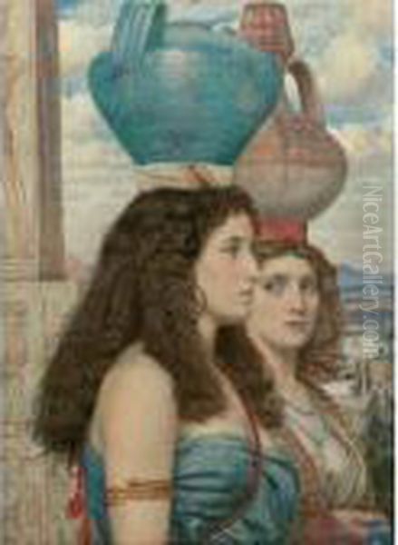 The Water Carriers Of The Nile Oil Painting by Sir Edward John Poynter