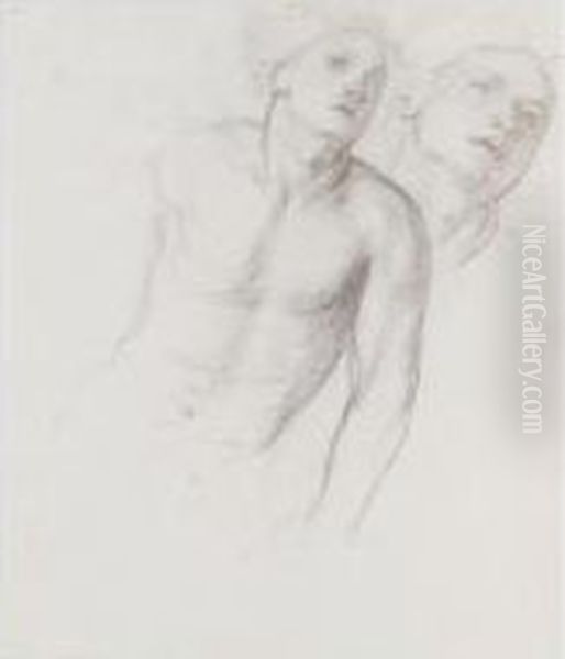 Studies Of A Male Figure Oil Painting by Sir Edward John Poynter