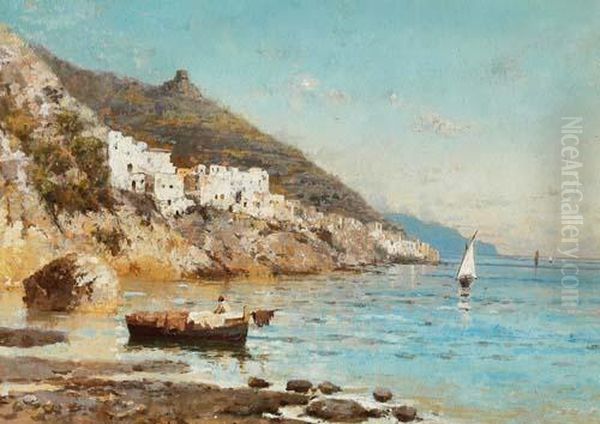 Marina Napoletana Oil Painting by Ada Pratella