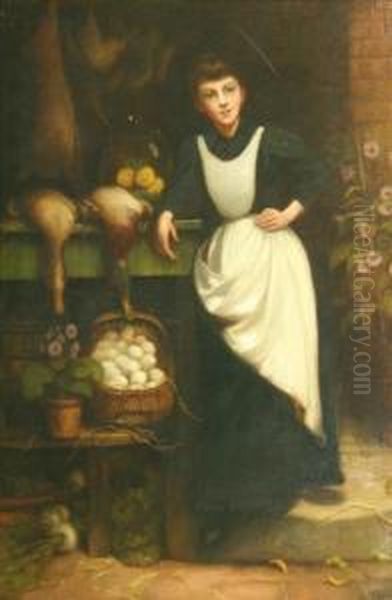 The Market Girl Oil Painting by Jonathan Pratt