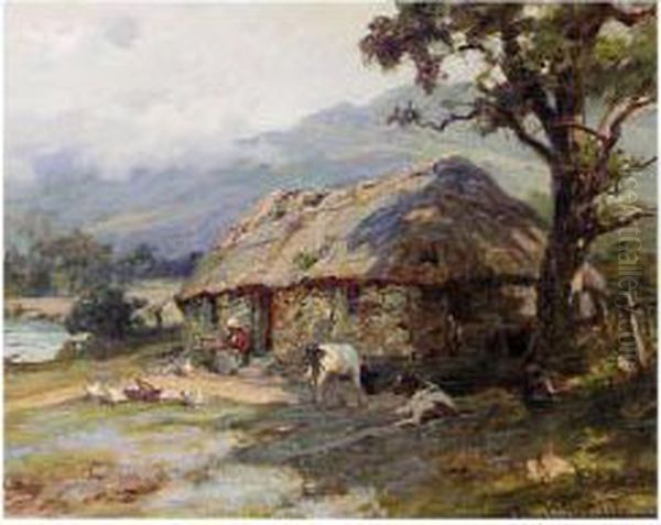 The Crofter's Wife Oil Painting by William Pratt