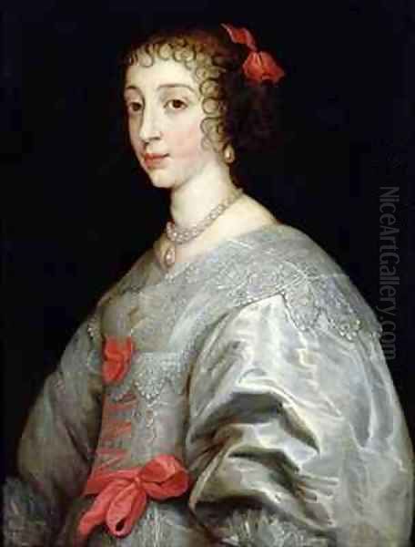 Henrietta Maria of France 1609-69 Oil Painting by Sir Anthony Van Dyck