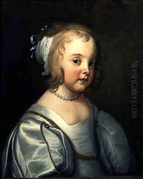 Portrait of a Young Girl Oil Painting by Sir Anthony Van Dyck