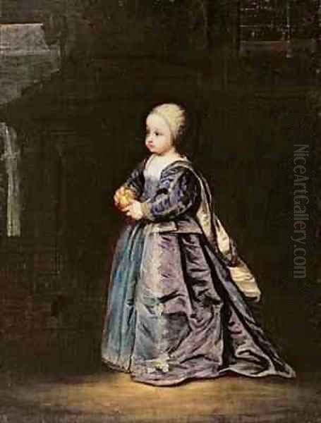 Henrietta Anne 1644-70 fifth daughter of Charles I 1600-49 of England Oil Painting by Sir Anthony Van Dyck