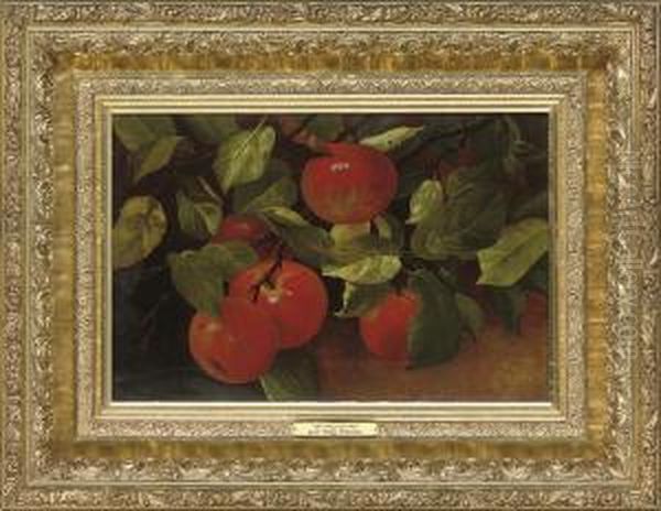 Ripe Apples Oil Painting by Levi Wells Prentice