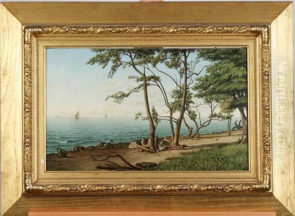 Lake Erie Oil Painting by Levi Wells Prentice