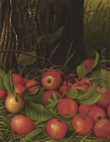 Apples Under A Tree Oil Painting by Levi Wells Prentice