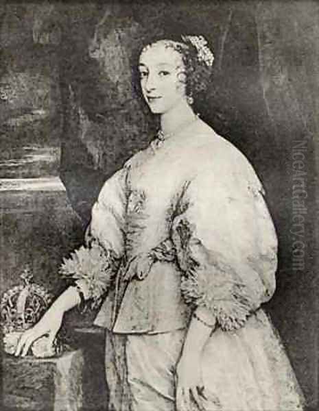 Henrietta Maria Oil Painting by Sir Anthony Van Dyck