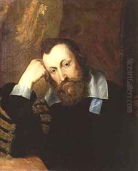 Henry Percy 9th Earl of Northumberland wearing Chancellors robes and the Garter Ribbon Oil Painting by Sir Anthony Van Dyck