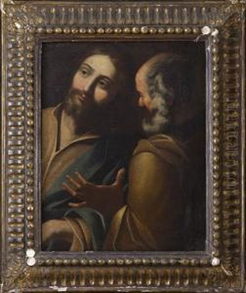 Cena In Emmaus Oil Painting by Gregorio Preti