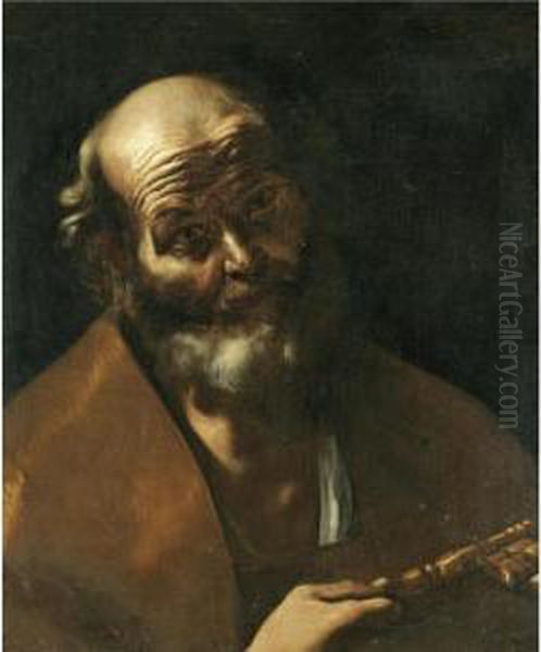 Saint Peter Oil Painting by Gregorio Preti