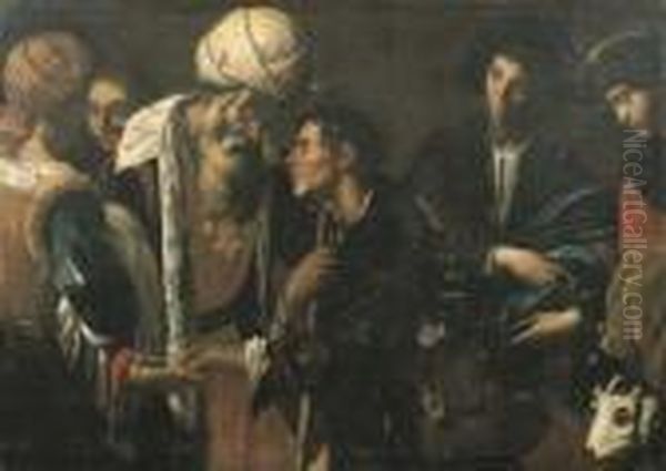 Il Ritorno Del Figliol Prodigo Oil Painting by Gregorio Preti