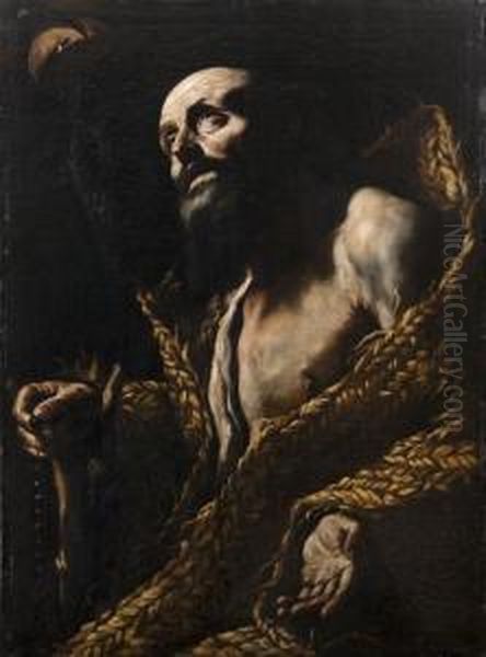 San Paolo Eremita Oil Painting by Mattia Preti