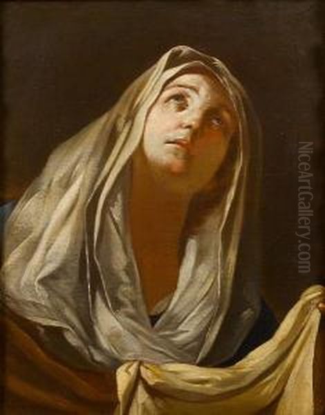 Saint Veronica With The Veil Oil Painting by Mattia Preti