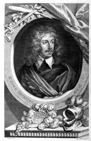 Sir John Suckling Oil Painting by Sir Anthony Van Dyck