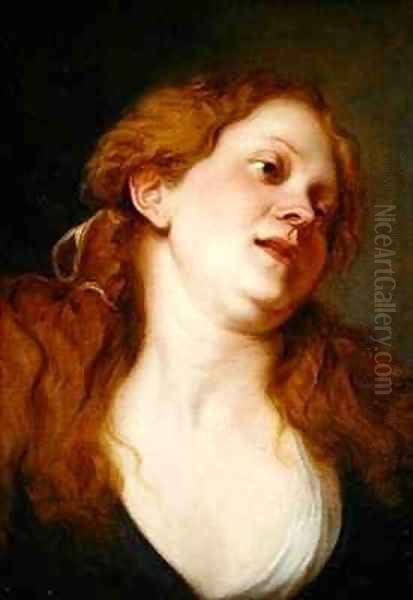 The Penitent Magdalen Oil Painting by Sir Anthony Van Dyck