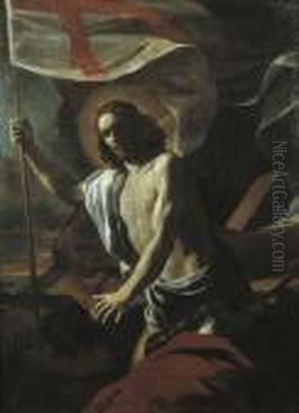 La Resurrezione Di Cristo Oil Painting by Mattia Preti