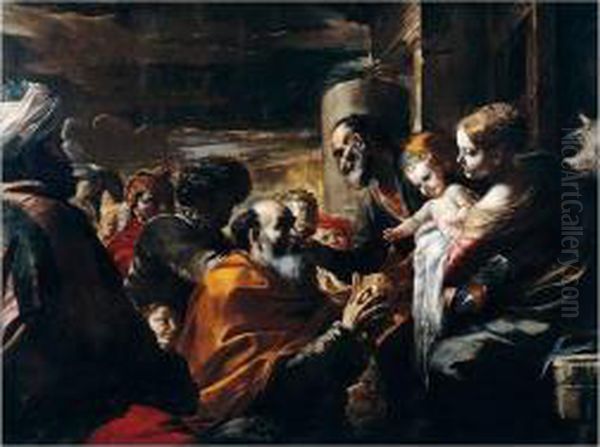 The Adoration Of The Magi Oil Painting by Mattia Preti