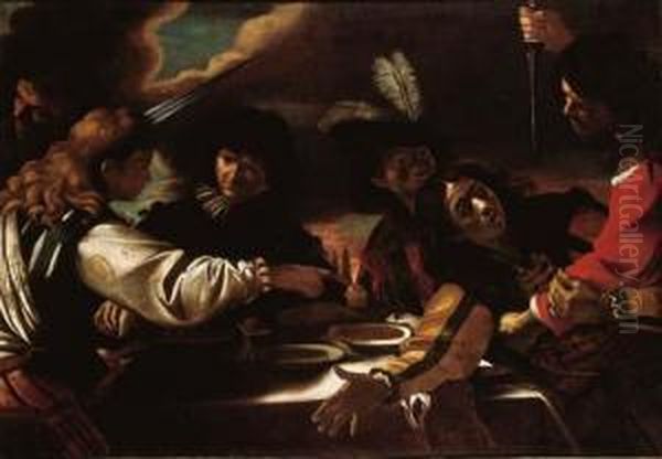 The Feast Of Absalom Oil Painting by Mattia Preti