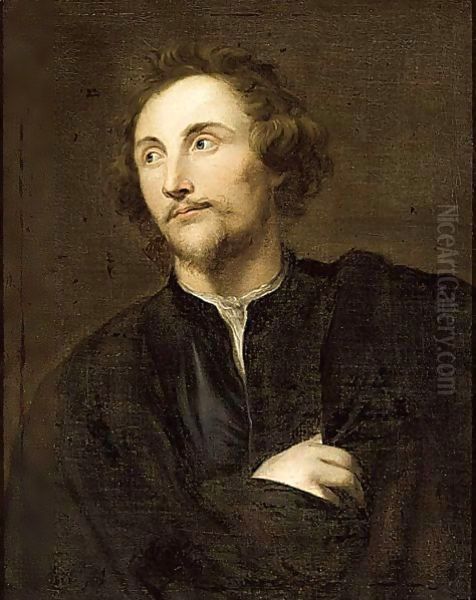 Portrait of the sculptor Georg Petel (1601-2-c. 1634), half-length Oil Painting by Sir Anthony Van Dyck