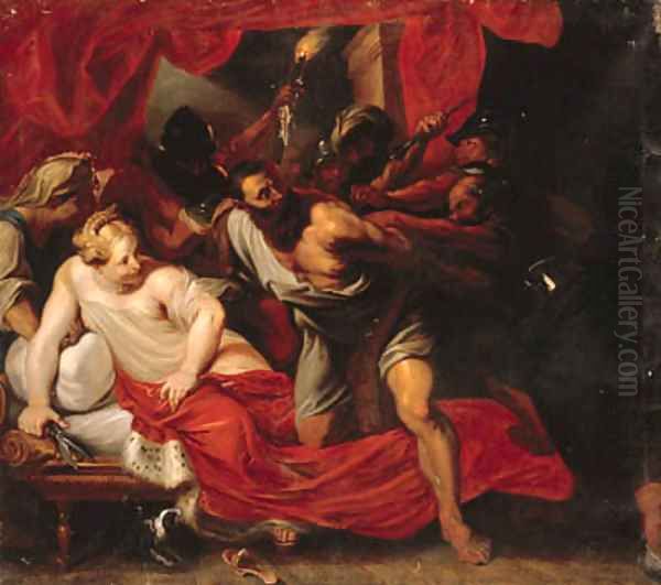 Samson and Delilah Oil Painting by Sir Anthony Van Dyck