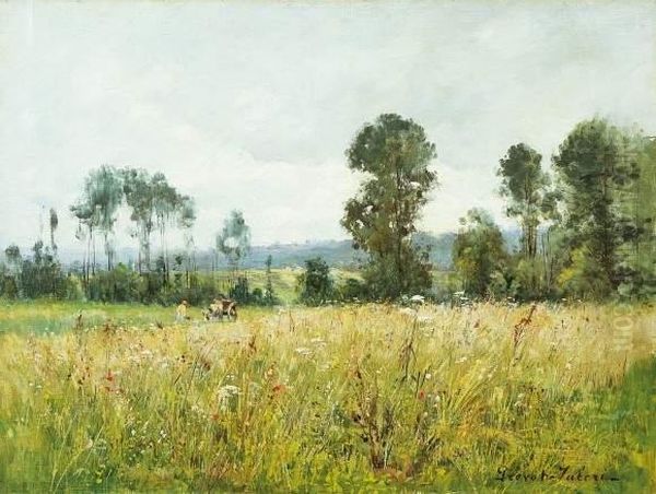 Paysage Champetre, Circa 1910. Oil Painting by Auguste Prevot-Valeri