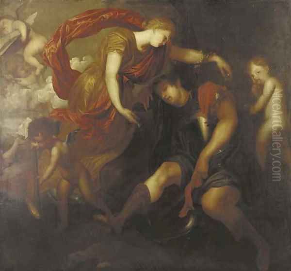 Rinaldo and Armida 2 Oil Painting by Sir Anthony Van Dyck