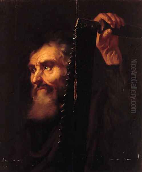 Saint Simon Zealot Oil Painting by Sir Anthony Van Dyck